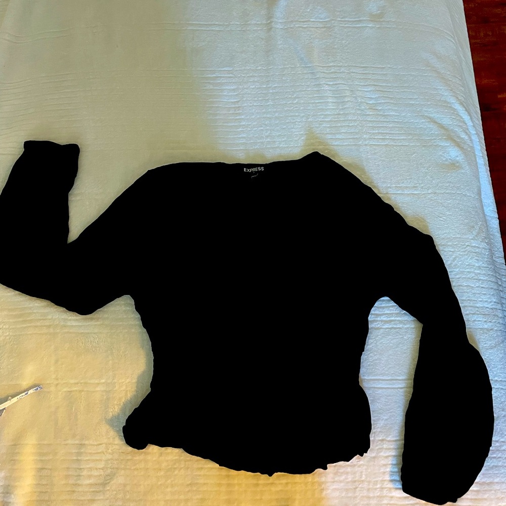 Express Black Long Sleeve Sweatshirt